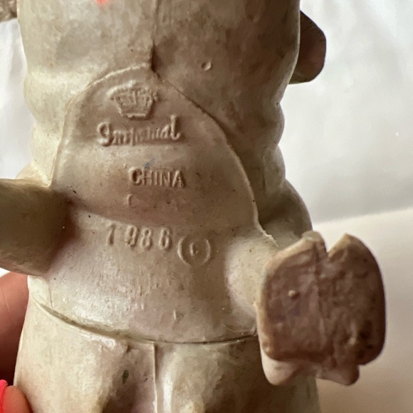 Vintage 1986 Imperial White Plastic Yorkshire Sow Pig Figure Farm Toy - Picture 6 of 8